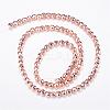 Electroplate Non-magnetic Synthetic Hematite Bead Strands G-Q465-16RG-2