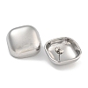304 Stainless Steel Square Stud Earrings for Women EJEW-U022-07P-2
