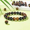 100Pcs 8mm Natural Tiger Eye Round Beads DIY-LS0002-38-6