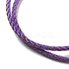 Polyester Cord Braided Necklace Makings MAK-L043-03G-04-2