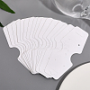 600Pcs Folding Blank Paper Jewelry Display Cards CDIS-CA0001-15-4