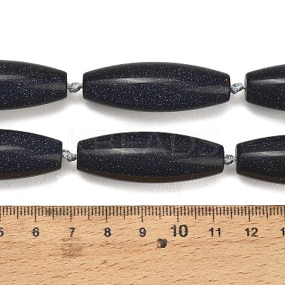 Synthetic Blue Goldstone Beads Strands G-L654-G21-01A-1