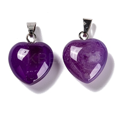Natural Agate Pendants G-I311-A01-1
