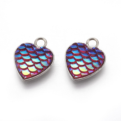 304 Stainless Steel Pendants STAS-F184-B02-1