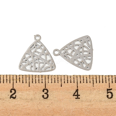 Brass Etched Metal Embellishments Charms KKC-D001-26P-1