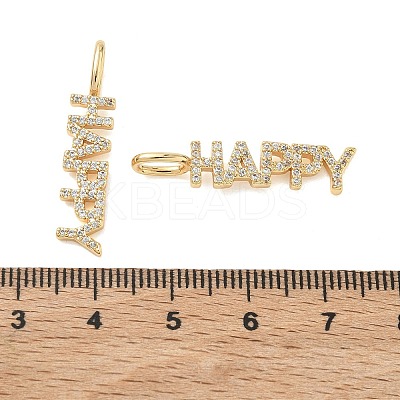 SHEGRACE Brass Micro Pave Cubic Zirconia Pendants XGRQ3D693-493G-1