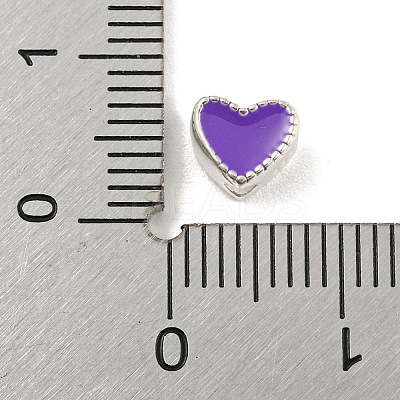 Heart Shape Silver 925 Sterling Silver Beads LS-STER-A031-02E-1