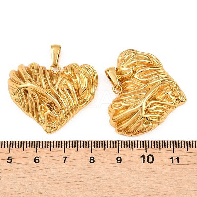 304 Stainless Steel Pendants STAS-P438-37D-G-1