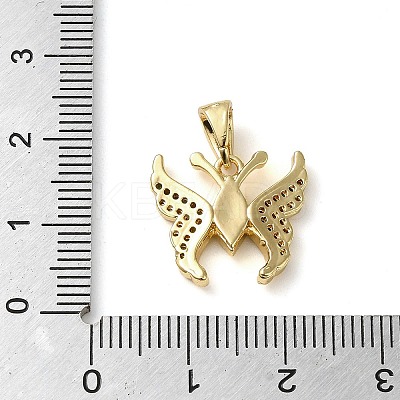 Brass Micro Pave Cubic Zirconia Pendants LS-KK-U005-03D-G-1