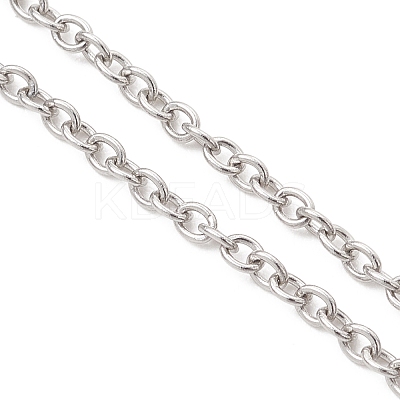 2.5MM 304 Stainless Steel Cable Chain Slider Bracelet Makings AJEW-JB01521-1