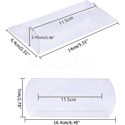PVC Plastic Pillow Boxes CON-WH0068-26-1