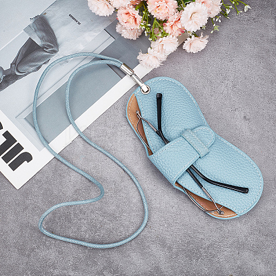 1Pc PU Leather Eyeglasses Strap with Bag AJEW-CN0002-62C-1