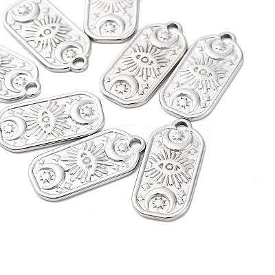 Non-Tarnish 304 Stainless Steel Pendants STAS-E182-10P-1
