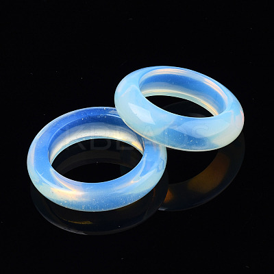 Opalite Plain Band Ring G-N0326-99F-1