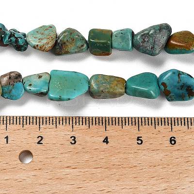 Natural HuBei Turquoise Beads Strands X-G-P497-01E-19-1