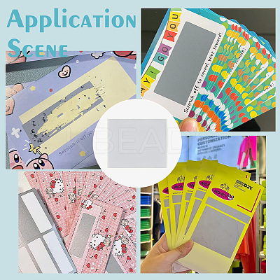 Adhesive Sticker Coated Scratch Off Film Password Sticke DIY-WH0569-90A-1