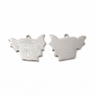 Non-Tarnish 304 Stainless Steel Pendants STAS-F290-19P-1
