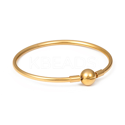 Ion Plating(IP) 304 Stainless Steel European Style Bangle Making MAK-G014-04G-1