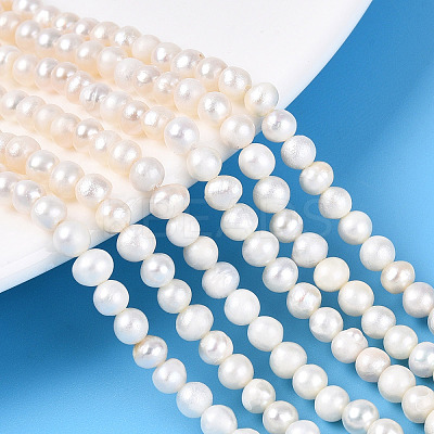 Natural Cultured Freshwater Pearl Beads Strands PEAR-N013-04G-1