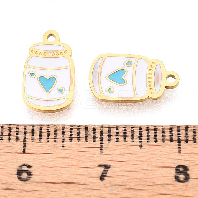 304 Stainless Steel Enamel Charms STAS-T065-64G-02-1