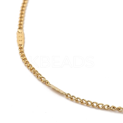 Ion Plating(IP) 304 Stainless Steel Oval Link Chain Bracelet for Women BJEW-G667-08G-1