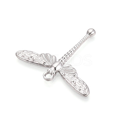 304 Stainless Steel Dragonfly Pendants STAS-T069-23P-1