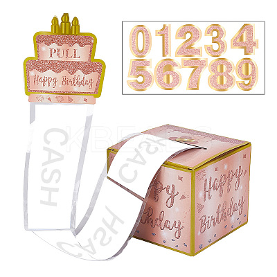 Happy Birthday Day Money Box for Cash Gift Pull DIY-WH200050-32B-1