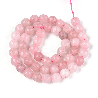 Dyed Natural White Jade Beads Strands G-T139-8mm-60-12-1