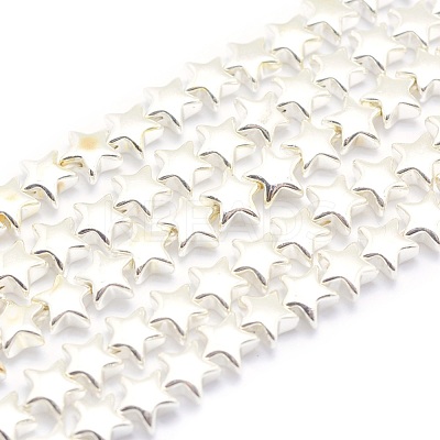 Electroplate Non-magnetic Synthetic Hematite Beads Strands G-L485-14-S-1