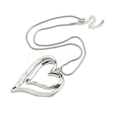 Alloy Pendant Necklaces NJEW-K261-08B-PAS-1
