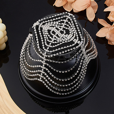 Alloy Rhinestone Headband OHAR-WH0011-63-1