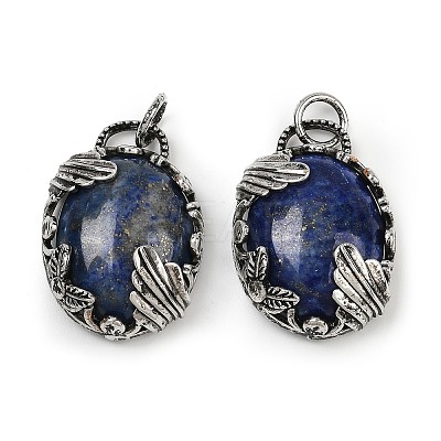 Dyed Natural Lapis Lazuli Pendants G-Z101-02AS-09-1