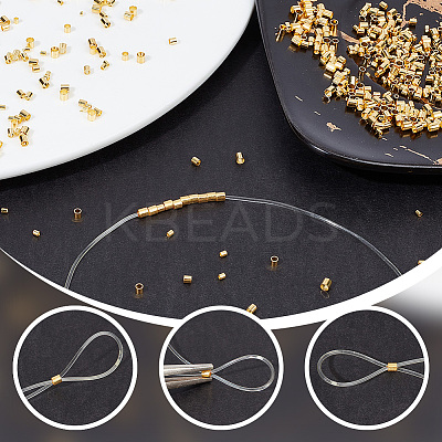 600Pcs 3 Styles Brass Spacer Beads KK-BBC0011-70G-1