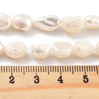 Natural Cultured Freshwater Pearl Beads Strands PEAR-P062-28B-1