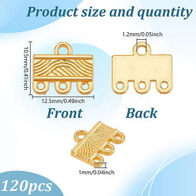 120Pcs Alloy Chandelier Components Links FIND-GO0003-32B-1