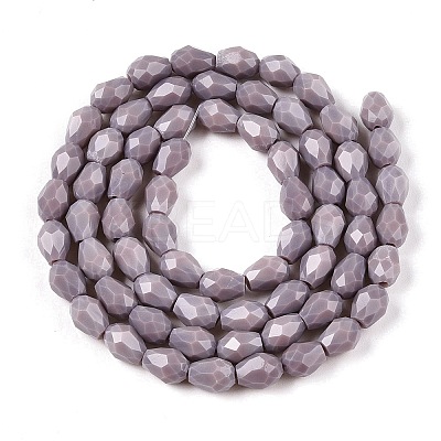 Opaque Solid Color Beads Strands EGLA-N013-P6mm-D09-1