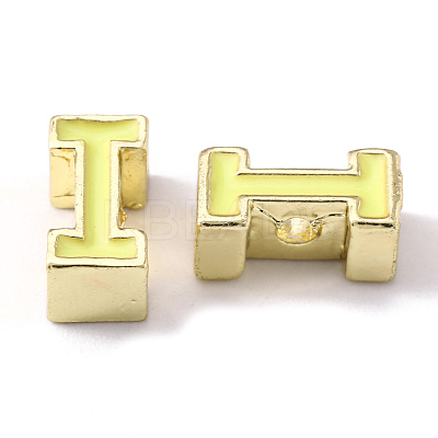 Rack Plating Alloy Enamel Beads X-ENAM-S122-033I-01-NR-1