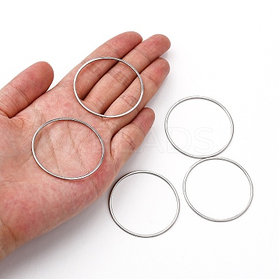 Tarnish Resistant 304 Stainless Steel Linking Ring LS-X-STAS-T047-15C-1