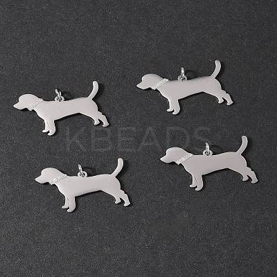 4Pcs 304 Stainless Steel Pendants STAS-FS0002-01A-1
