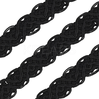 18Yards Polyester Braided Lace Trim OCOR-CY0001-88B-1