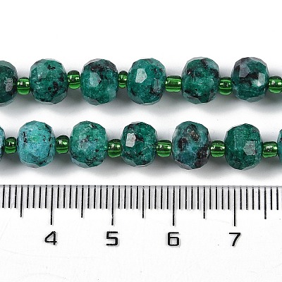 Natural Sesame Jasper Dyed Beads Strands G-H057-A21-05-1