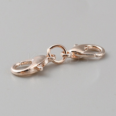Zinc Alloy Double Lobster Claw Clasps FIND-TAC0016-15RG-1