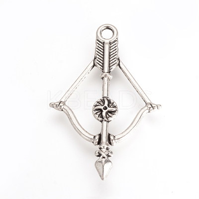 Tibetan Style Alloy Pendants X-TIBEP-Q064-130AS-RS-1
