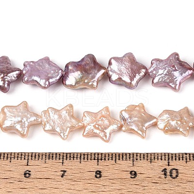 Natural Baroque Keshi Pearl Beads Strands PEAR-S020-Z03-02B-1