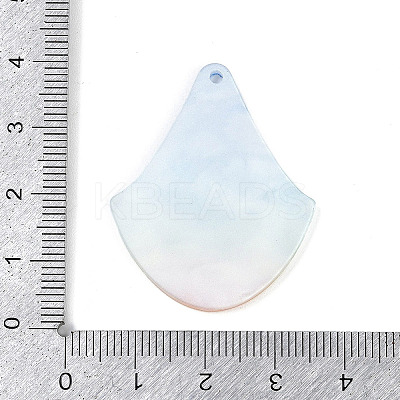 Marine Organism Series Fan Shape Acrylic Pendants OACR-Q101-03A-1