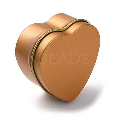Tinplate Iron Heart Shaped Candle Tins CON-NH0001-02B-1