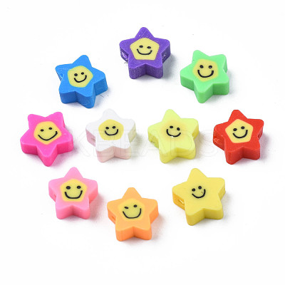 Handmade Polymer Clay Beads CLAY-N011-45A-1