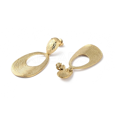 304 Stainless Steel Dangle Stud Earrings STAS-Z052-28G-1