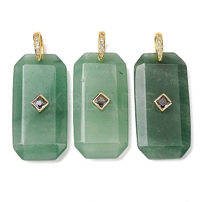 Natural Green Aventurine Pendants GG-CBA51ED-05G-03-1