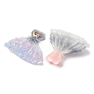 Luminous Opaque Resin Cabochons CRES-L045-11-1